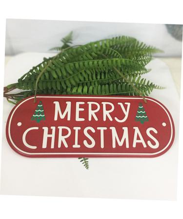 ORFOFE Emblems Ornament Christmas Signs Iron Christmas Door Signs Decorations Decorative Items Window - Buy Online on GoSupps.com