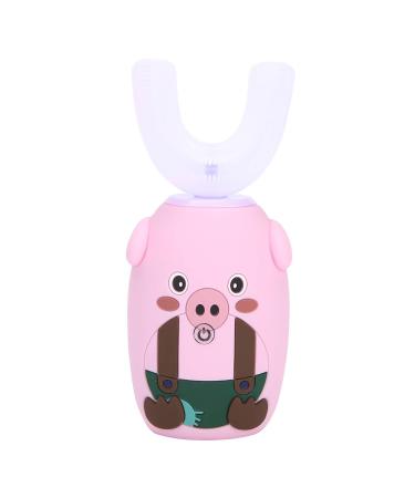 U-Shaped Automatic Toothbrush for Kids - Pink Electric Sonic Teeth Cleaner - Buy Online on GoSupps.com