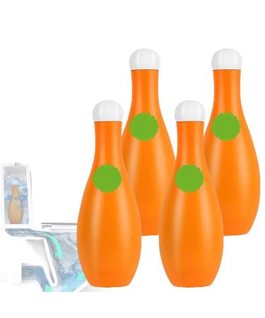 Bowling Blue Bubble Toilet Bowl Cleaner Automatic Long-Lasting Toilet Bowl Cleaner Bathroom Toilet Tank Cleaner Toilet Fresheners Deodorizing & Descaling (4Pcs)