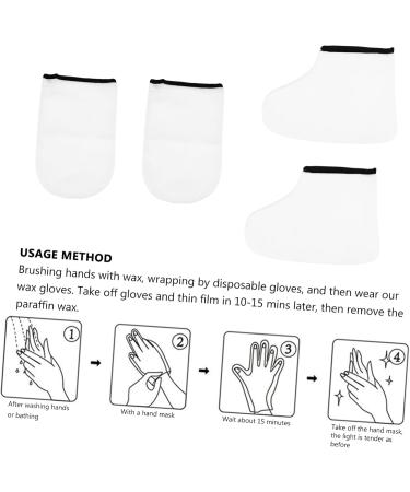 Healeved 2paires Et De Bain De Paraffine Pour Mains Et Couvre-mains Exfoliants Et R utilisables Pour Soin Hydratation Peau - Buy Online on GoSupps.com