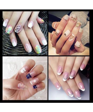 French Manicure Nail Tip Guides French Manicure Nail Art Stencils Stickers Decals 24 Sheets 36 Designs Nail Art Stickers - Professional Salon & Home Use - Buy Online on GoSupps.com