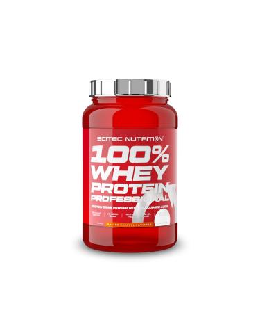 Scitec Nutrition 100% Whey Protein Professional - enriched with additional amino acids and digestive enzymes - gluten -free - palm oil -free 920 g salty caramel salt caramel 920 g (1 Pack)