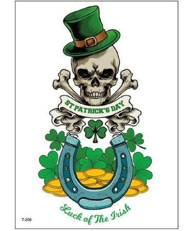 Patricks Day Temporary Tattooed Waterproof Fake Tattooed Stickers Patrick's Day Parties Favor Decorations Supplies Patrick Fake Tattooed Sticker - Buy Online on GoSupps.com