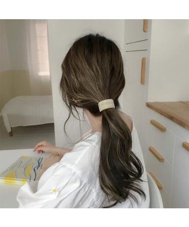 GSHLLO 3 PCS Acrylic Cuff Hair Ties - Ponytail Holders for Women and Girls - Buy Online on GoSupps.com