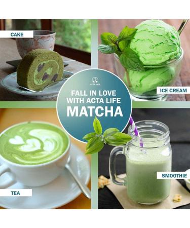 ACTA LIFE 50g Ceremonial Grade Matcha Green Tea Powder from Shizuoka Japan - First Harvest Stone-Ground Tea with Rich Umami Taste - Pesticide-Free, Vegan & Vegetarian - Buy Online on GoSupps.com