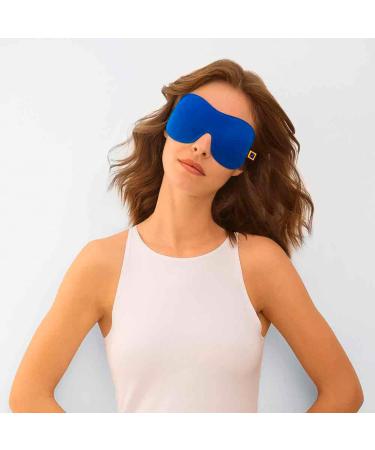 Travel Blue Ultimate Travel Blackout Eye Mask Sleep Eye Mask Elegant Eye Cover Sleeping Mask for Men & Women One Size Blue - Buy Online on GoSupps.com