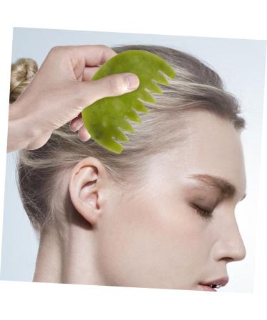 Anneomas 2-Piece Jade Massage Comb Set - Scalp & Body Massage Tool for Skin Care - Buy Online on GoSupps.com