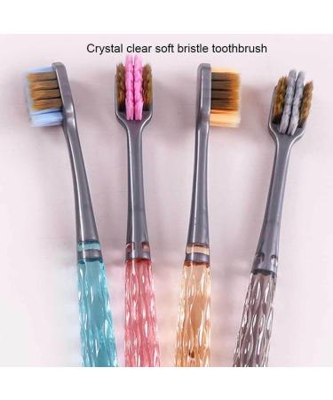 Lmoikesz Bacteriostatic Soft Bristle Toothbrush for Adults - Durable Cute & Clear - Perfect for Couples & Households - Buy Online on GoSupps.com