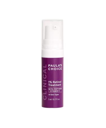 Paula's Choice CLINICAL 1% Retinol Treatment Cream with Peptides, Vitamin C & Licorice Extract, Anti-Aging & Wrinkles, Travel Size. PACKAGING MAY VARY. 0.17 Fl Oz (Pack of 1) - Buy Online on GoSupps.com