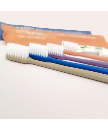 Travel Dental Kit - 10 Pack Toothbrush & Toothpaste Set for Hotels & Families | Soft Bristle Hard Handle Reusable - Buy Online on GoSupps.com
