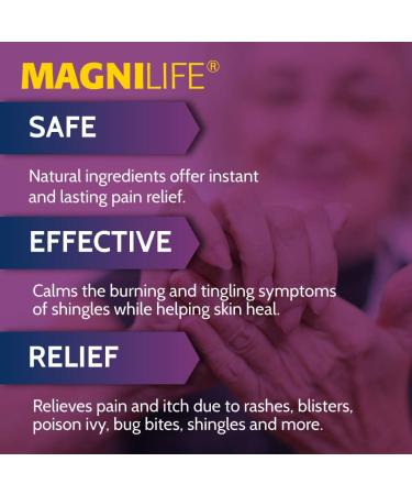 MagniLife Pain and Itch After Shingles Gel - 1.8oz | Natural Relief with Jasmine and Mezereon - Buy Online on GoSupps.com
