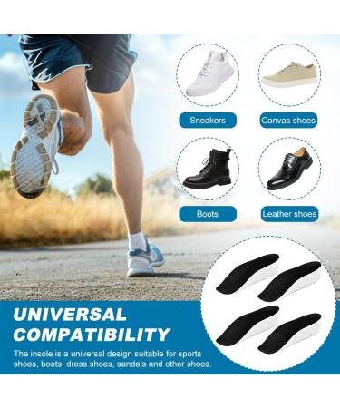 2 Pairs Height Increase Insoles - Orthopedic Heel Pads for Men & Women | Arch Support & Comfort (3.5cm - Buy Online on GoSupps.com