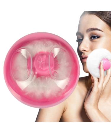 Bo te de Poudre avec Applicateur Puff | Bo te de Poudre pour B b Apr s le Bain avec Puffette - Portable Id al Pour Voyage Et Routine Du Coucher Pour Soins De La Peau