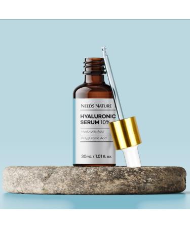 Buy NEEDS NATURE DIY Hyaluronic Acid Serum 10% | 1.01fl.oz/30ml | Hydrate & Rejuvenate | International Shipping Available - Buy Online on GoSupps.com