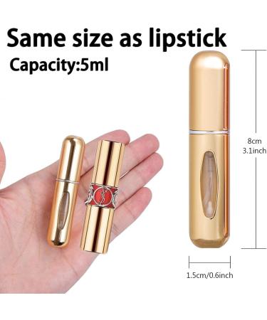ZEACCT 5 pcs Perfume Deaper Bottle 5ml - Refillable Mini Spray Bottles for Travel Handbag and Luggage - Buy Online on GoSupps.com
