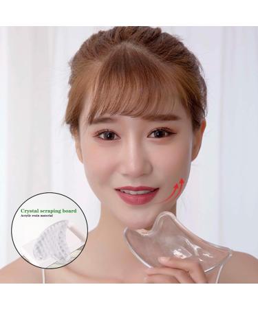 RUDFUZ Transparent Crystal Treasure Board - V-Face Beauty Device for Facial Massage & Meridian Dredging - Buy Online on GoSupps.com