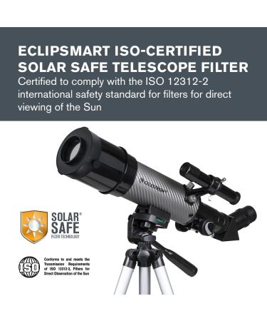 Celestron EclipSmart Safe Solar Eclipse Telescope Filter | ISO 12312-2 Compliant | Fits Travel Scope 60 | Observe Eclipses & Sunspots Safely - Buy Online on GoSupps.com
