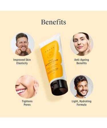 Arata Hydrating Face Serum-Cream | Ayurvedic Rosehip & Lavender | All Natural Vegan & Cruelty-Free | Enhanced Skin Elasticity | 3.4 Fl Oz - Buy Online on GoSupps.com