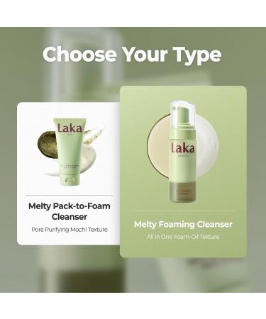Laka Melty PDRN Oil Foam Cleanser, 145ml/4.9 fl.oz , Gentle Face Cleanser for All Skin Types, Deep Cleaning, Hyaluronic Acid, Soft Bubble, Korean Skincare - Buy Online on GoSupps.com