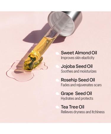 Stretch Mark Oil | Effective Scar & Stretch Mark Treatment for Women | Skin Therapy with Jojoba & Sweet Almond Oil - Buy Online on GoSupps.com