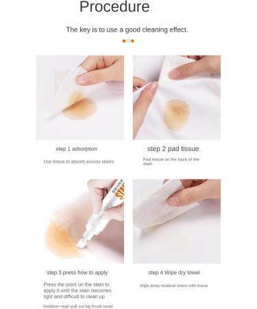 Stain Remover Pen Set of 2 - Quick & Portable Oil Stain Removal for White Clothes - No Wash Needed - Buy Online on GoSupps.com