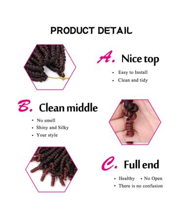 Shop 6-Inch Spring Crochet Hair - Pre-ED-BOB Fluffy Synthetic Passion Braids | 20 Strands 9PCs/Lot - International Shipping - Buy Online on GoSupps.com