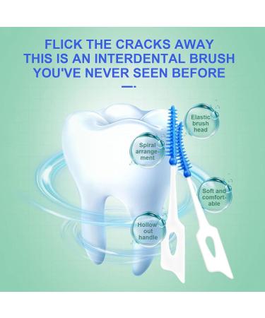 Buy Mivaiun 260-Piece Soft Silicone Interdental Brushes for Effective Tooth Cleaning & Plaque Removal - Adaptive Design (Blue) - Buy Online on GoSupps.com