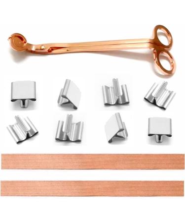 100 Wood Candle Wicks with Trimmer | Natural Crackling Wooden Wicks for DIY Candle Making | 5.1x0.5x0.04inch - Buy Online on GoSupps.com