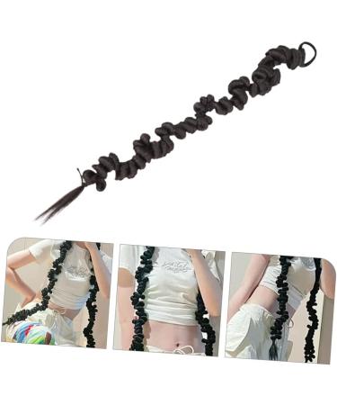 Ipetboom Braid Wigs Wig Braid Ponytail Gabor Wigs for Women Braided Ponytail Women Hair Extensions Braid Wig Hair Extensions for Braids High Temperature Wire Personality Women's Extend 75X8CM Black - Buy Online on GoSupps.com