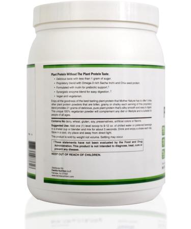 Organic Plant Protein Powder - Vanilla Flavor Gluten Free Dairy Free Soy Free - 17.99oz | Best International Shipping - Buy Online on GoSupps.com