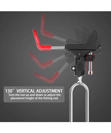 LEEKO 360 Adjustable Stainless Steel Fishing Rod Holder - Portable & Removable - 2-Piece Universal Stand - Buy Online on GoSupps.com