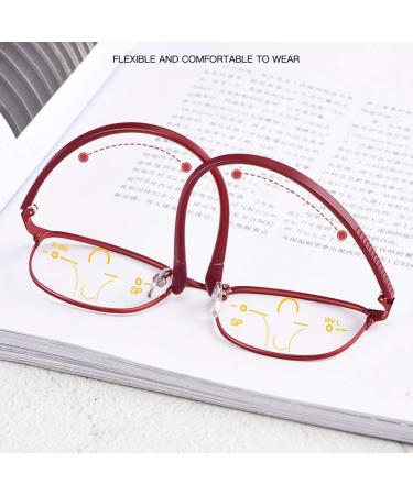 HQMGLASSES Women s TR90 Multifocal Photochromic Reading Glasses - Block Blue Light UV400 Protection HD Resin Lenses Purple Diopters +1.0 to +3.0 - Buy Online on GoSupps.com