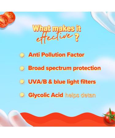 Aqualogica Detan+ Dewy Face Sunscreen with SPF 50+ & PA++++ | Blue Light Protection & No White Cast | Fights Sun Damage with Cherry Tomato & Hyaluronic Acid | 1.76 Oz/50g 1.76 Ounce (Pack of 1) - Buy Online on GoSupps.com