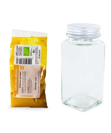 Powder Spice Bottle + Ground Turmeric 40g