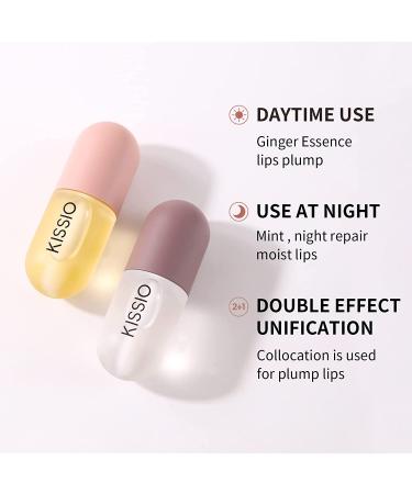 KISSIO Lip Plumper Set - Plump, Moisturize, and Enhance Lips with Ginger Extract - Cruelty Free - 4PCS Brown Pink Gloss - 5.5ml * 4 - Buy Online on GoSupps.com