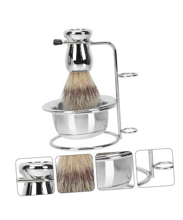 Ipetboom Beard Brush Holder & Men's Grooming Kit - Stainless Steel Shaving Stand for Mustache & Razor - Buy Online on GoSupps.com
