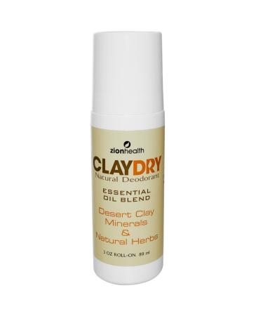 Zion Health Deod Claydry 3 Oz