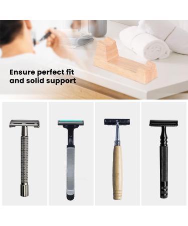 Maouda Wooden Razor Planing Racks for Henson AL13/TI22 - Luxury Minimalist Shaving Stand for Razor Storage - Buy Online on GoSupps.com