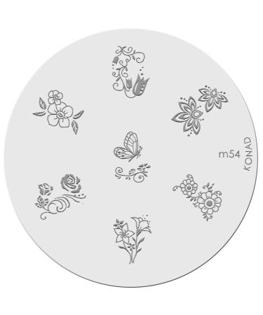 Konad stencil stamping stamping stencil M54