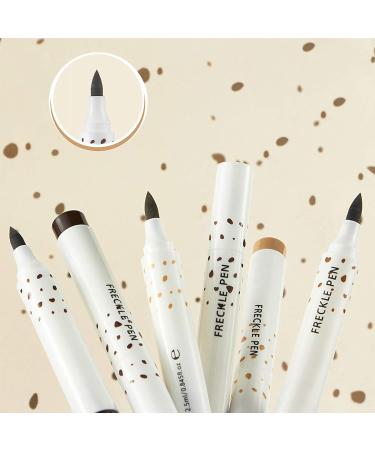 LOKFAR 2 Pcs Freckle Pen Set - Natural Lifelike Fake Freckles Makeup Tool in Dark Brown for Long-Lasting Sunkissed Look | Waterproof Dot Spot Pen - Buy Online on GoSupps.com
