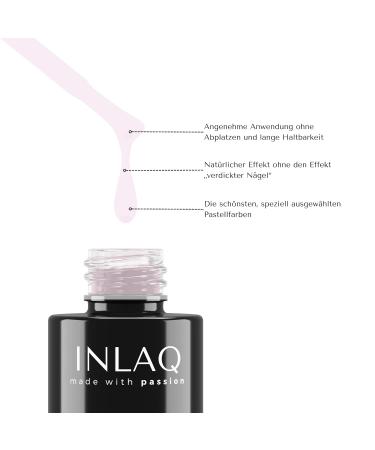 Inlaq Hema Free UV Nail Polish Marshmallow 6ml - Half-Transparent Gel Polish | Hema-Free Gellack in Various UV LED Colors - Shop Now! - Buy Online on GoSupps.com