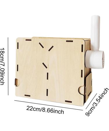 Leefasy Wind Sheller DIY Wooden Assembly Box with Fan Portable Separator Splitter Grain Cleaning Thrower for Park Farm Yard Household - Buy Online on GoSupps.com