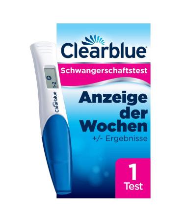 Clearblue pregnancy test Early test digital pregnancy test 1x early pregnancy test / pregnancy early test with weekly determination pregnancy determine 25 miu / ml 1 digital - Buy Online on GoSupps.com