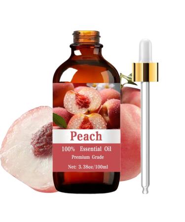 Peach Essential Oil for Nail Hair & Skin Care Diffusers Humidifier Aromatherapy for Meditation Girls Gift Christmas Gift 100ml/3.38 Fl.Oz