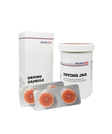 Hearing Aids Drying Kit Drying Jar Drying Dehumidifier Dryer (Two Cards Drying Capsules and One Drying Jar) (60 * 85mm) - Buy Online on GoSupps.com