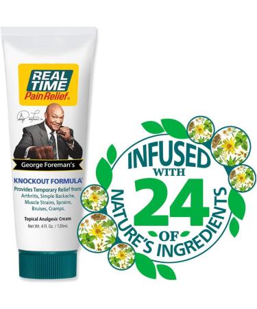 Real Time Pain Relief George Foreman's Knockout Formula 4oz Tube - Pack of 1 - Buy Online on GoSupps.com