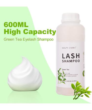 Lash Shampoo 600ml - Eyelid Foaming Cleaner for Extensions & Natural Eyelashes - Paraben & Sulfate Free - Professional & Self Use - Aloe Formula - Buy Online on GoSupps.com
