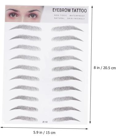 Beavorty Skull Stationary 2pcs 3d Eyebrow Stickers Waterproof Suit Eyebrows Shape Sticker False 4d Shaper Eyebrow Trimming - Buy Online on GoSupps.com