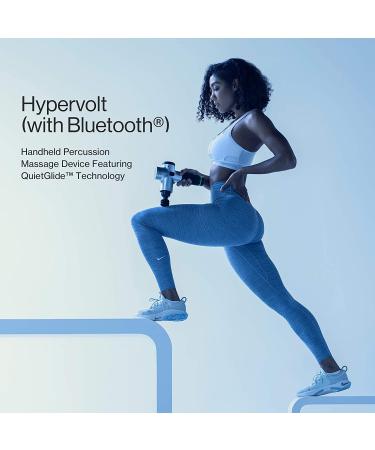 Hypervolt Bluetooth Percussion Massage Gun | Quiet Glide Technology, 3 Speeds, 5 Heads | Relieve Sore Muscles & Stiffness | Carrying Case Included - Buy Online on GoSupps.com