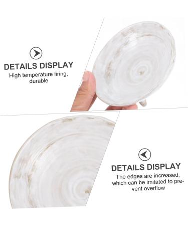 ABOOFAN 1pc Sauce Plate Kitchen Tableware Tea Bag Holder Dish Ceramic Storage Plate Seasoning Plate Ceramic Pasta Bowls Sauce Dipping Bowls Dishes Household Ceramics White Tray - Buy Online on GoSupps.com